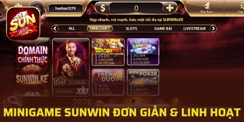 Minigame Sunwin mang đến cơ chế trải nghiệm đơn giản và linh hoạt